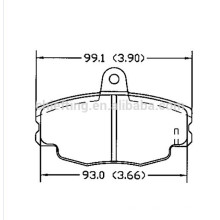 D292 für Opel Renault Peugeot Scheibenbremsbelag